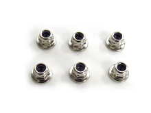 Гайка самоконтрящаяся M3 хром, 6шт