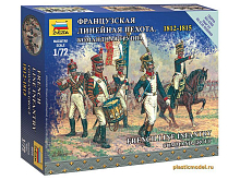 Сборные солдатики ZVEZDA Наполеоника Французская линейная пехота Командная группа, 172