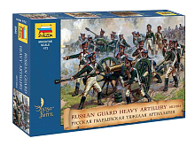 Сборные солдатики ZVEZDA Русская гвардейская тяжелая артиллерия 18121814 гг, 172