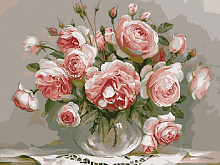 Картина по номерам 40х50 Бузин Розовый вечер 21 цвет