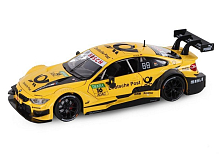 Машина АВТОПАНОРАМА BMW M4, желтый, 124, свет, звук, вк 24,512,510,5 см