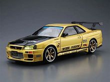 Сборная модель AOSHIMA Nissan Skyline GTR TopSecret BNR34 02