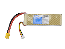 Аккумулятор LiPo 2200mAh, 11,1V, 20C для самолета Top RC Riot