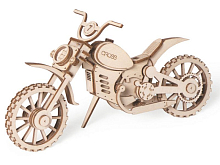 Деревянный конструктор Lemmo Мотоцикл кросс, 75 деталей