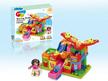 Конструктор Pilage Кафе фастфуд 42 детали, лабиринт с шариками