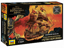 Сборная модель ZVEZDA Корабль капитана Джека Воробья Черная Жемчужина, 1350