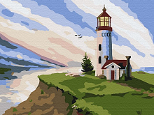 Картина по номерам 15х20 МАЯК 17 цветов