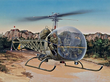 Сборная модель Вертолёт ОН13 Italeri 148