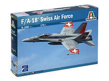 Сборная модель ITALERI 1385ИТ САМОЛЕТ FA18 HORNET ШВЕЙЦ ВВС, 172