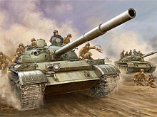 Сборная модель Танк Т62 обр 1962 г 135