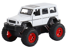 Машина АВТОПАНОРАМА Внедорожник, белый, 132, свет, звук, инерция, вк 191012,5 см