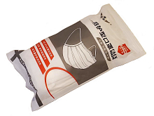 Маска защитная трехслойная на резинке с фиксатором для носа 20шт