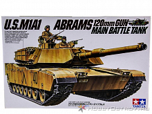 Сборная модель Амер танк M1A1 Abrams 135