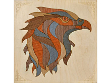 МАРКЕТРИ Картина на дереве 25X25 ЗОЛОТОЙ ГРИФОН