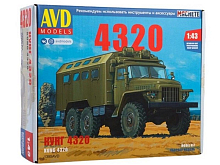 Сборная модель AVD Автомобиль 4320 кунг, 143