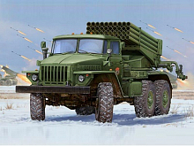 Сборная модель Реактивная установка  БМ21 ранняя 135