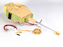 Пластиковая башня для танка Tiger поздняя версия с отдачей ствола