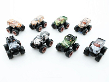 Машина инерционная KLX50021 Bigfoot Military 4WD в асс, 8 шткор