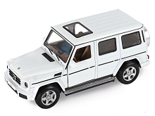 Машина АВТОПАНОРАМА MercedesBenz G350d, белый, 132, свет, звук, инерция, вк 18913,5 см