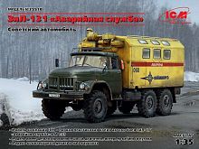 Сборная модель ICM ЗиЛ131 Аварийная служба, Советский автомобиль, 135