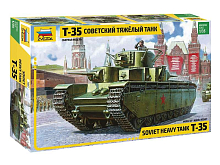 Сборная модель ZVEZDA Советский тяжелый танк Т35, 135