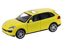 Машина АВТОПАНОРАМА Porsche Cayenne S, желтый, 132, свет, звук, инерция, вк 17,513,59 см