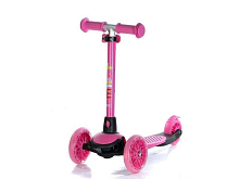 Самокат трехколесный Jet розовый