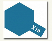 Краска Tamiya X13 Metallic Blue Синий металлик акриловая, 10 мл