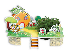 3D пазл из пенокартона ТЫКВЕННЫЙ ДОМИК 21 деталь, 4 листа