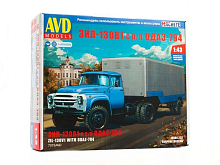 Сборная модель ЗИЛ130В1 с полуприцепом ОДАЗ794