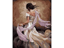 Картина по номерам с цветной схемой 40х50 ФЛАМЕНКО 28 цветов