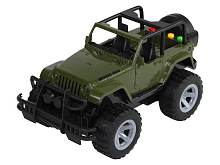 Машина AUTODRIVE Джип 23см инерц на бат со светом и звуком, зеленый,  вк 26,51616