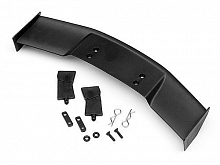 Антикрыло 110 с крепежем  TYPE D  BLACK пластик