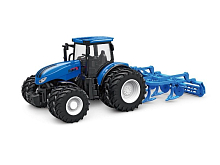 РУ фермерский трактор Korody с диск культиватором, мет кузов, двойные колеса 124 24G 6CH RTR