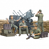 Сборная модель Солдаты German AntiAircraft Gun Crew 135, шт