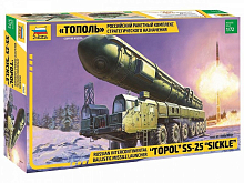 Сборная модель ZVEZDA Российский РКСН Тополь, 172