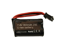 Аккумулятор LiIon 360mAh, 7,4V для катера Volantex RC Vector S