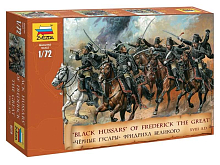 Сборные солдатики ZVEZDA Чёрные гусары Фридриха Великого, 172