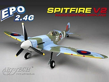 Радиоуправляемый самолет Art-Tech Spitfire V2 (EPO) 2.4G RTF