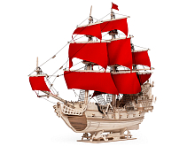 Деревянный конструктор Lemmo Модель Корабль Утренняя звезда, 546 деталей