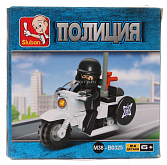 Конструктор Sluban Полиция, мотоцикл 24 дет.