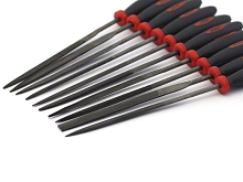 Набор надфилей с ручками, 10 шт, блистер  чехол, шт