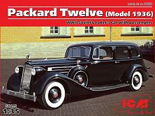Сборная модель ICM Советский персональный автомобиль Packard Twelve, 135