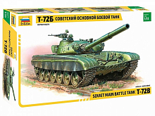 Сборная модель ZVEZDA Советский основной боевой танк Т72Б, 135