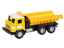 Машина АВТОПАНОРАМА Грузовик, 132, желтый, откр двери, свет, звук, инерция, вк 24810 см
