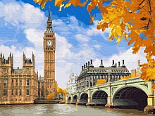 Картина по номерам 40х50 Биг Бен 28 цветов