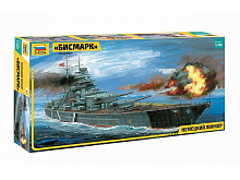 Сборная модель ZVEZDA Немецкий линкор Бисмарк, 1400