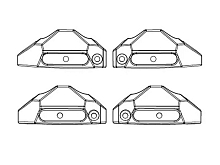 Защитные пластины амортизаторов для автомоделей MJX 10208