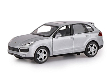 Машина АВТОПАНОРАМА Porsche Cayenne S, серебряный, 132, свет, звук, инерция, вк 17,513,59 см