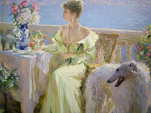 Картина по номерам 40х50 ВОПЛОЩЕНИЕ ЖЕНСТВЕННОСТИ 30 цветов